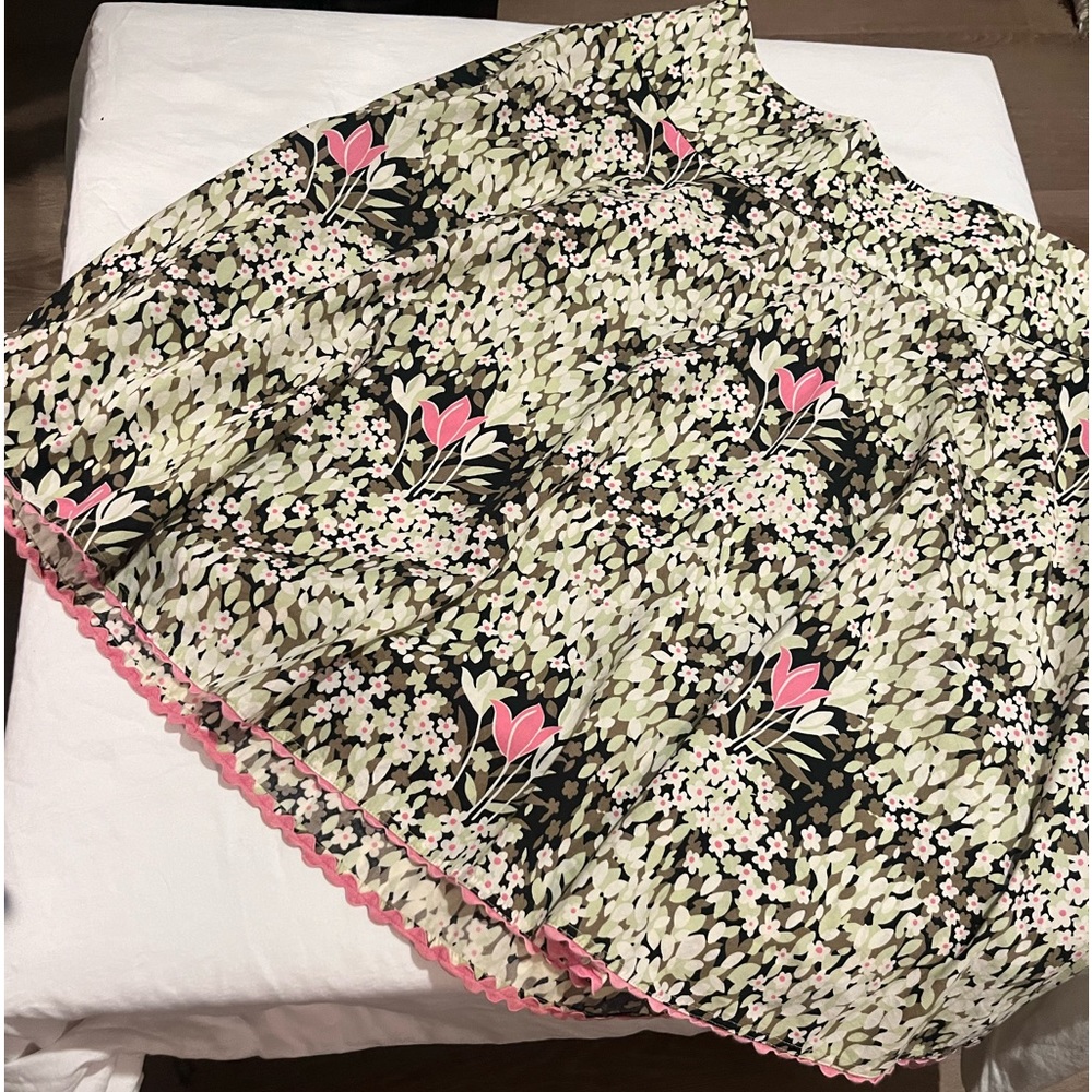Floral skirt with detailed hem, size 12